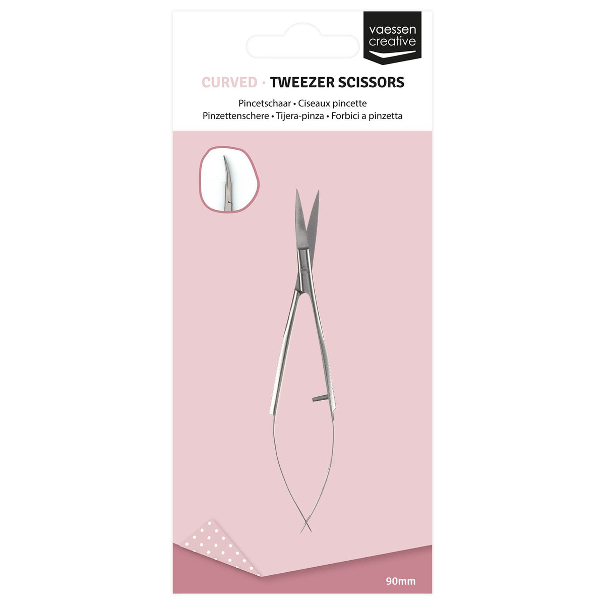 Forbici a Pinzette punte curve - 26774 01 - Vaessen Creative