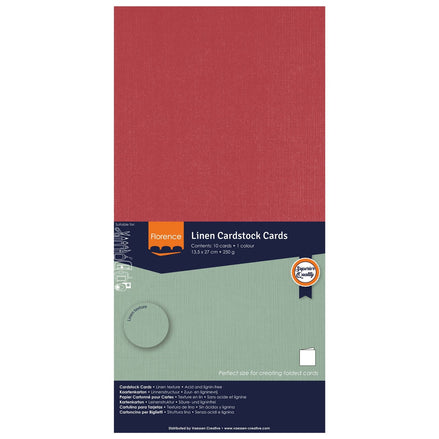 2823-031 RUBY - Foglio Cardstock Florence tramato LINO  27x13,5 cm