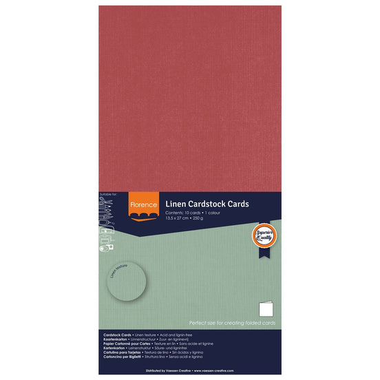 2823-032 CASSIS - Foglio Cardstock Florence tramato LINO  27x13,5 cm