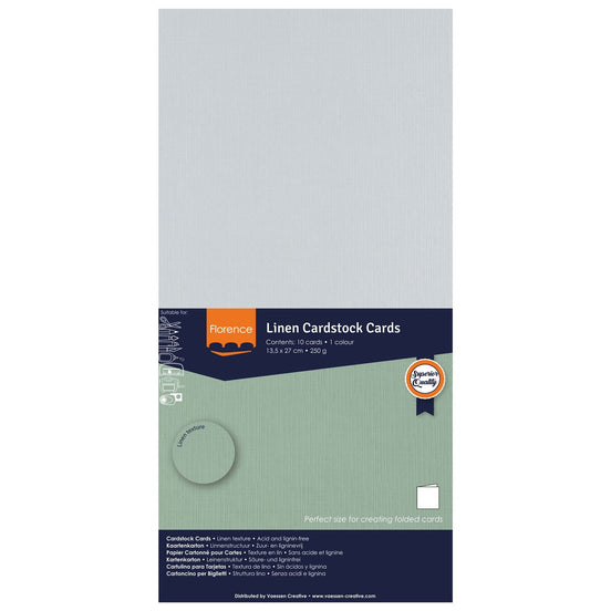 2823-043 AIR - Foglio Cardstock Florence tramato LINO  27x13,5 cm