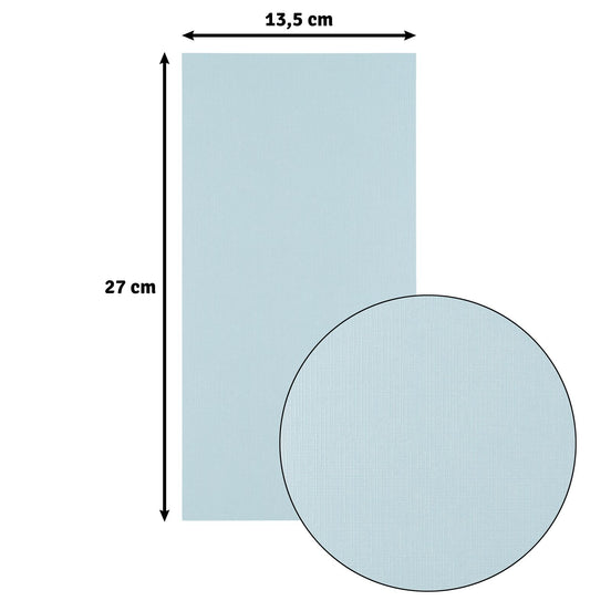 2823-046 GLACIER - Foglio Cardstock Florence tramato LINO  27x13,5 cm