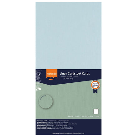 2823-046 GLACIER - Foglio Cardstock Florence tramato LINO  27x13,5 cm