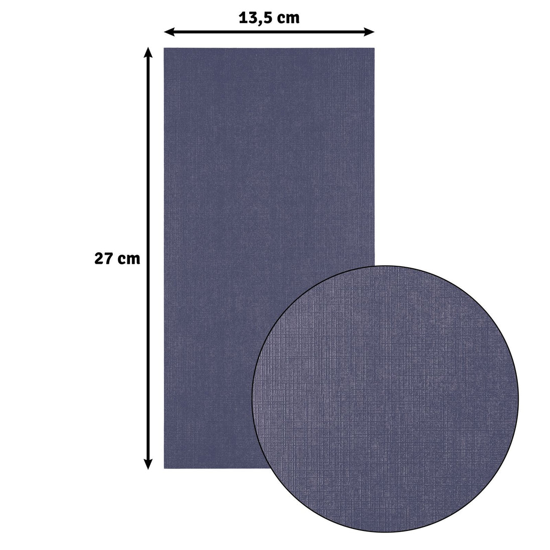 2823-055 EGGPLANT - Foglio Cardstock Florence tramato LINO  27x13,5 cm