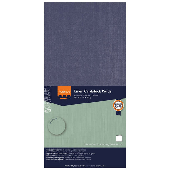 2823-055 EGGPLANT - Foglio Cardstock Florence tramato LINO  27x13,5 cm