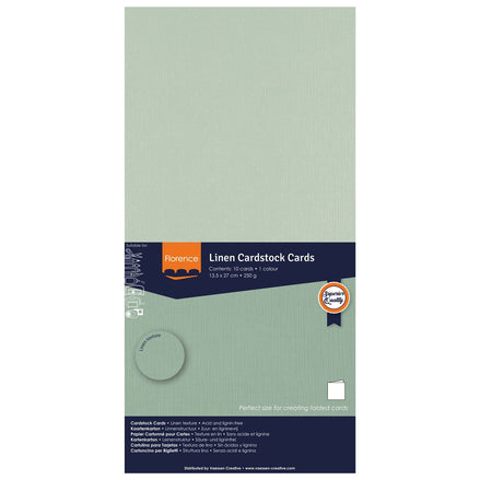 2823-056 AQUA - Foglio Cardstock Florence tramato LINO  27x13,5 cm