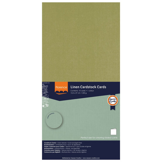 2823-079 ACACIA - Foglio Cardstock Florence tramato LINO  27x13,5 cm