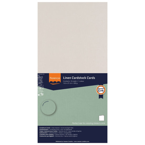 2823-082 COOL GRAY - Foglio Cardstock Florence tramato LINO  27x13,5 cm