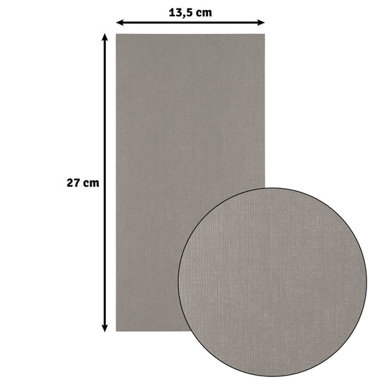 2823-087 CONCRETE - Foglio Cardstock Florence tramato LINO  27x13,5 cm
