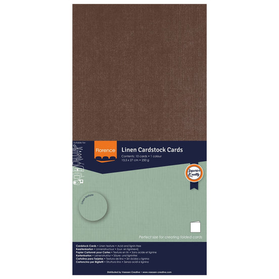 2823-094 BEAR - Foglio Cardstock Florence tramato LINO  27x13,5 cm