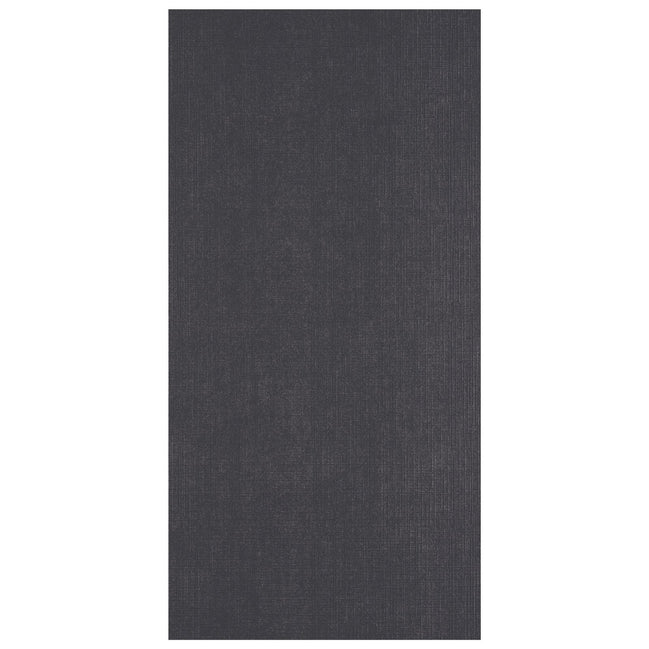 2823-096 BLACK - Foglio Cardstock Florence tramato LINO  27x13,5 cm