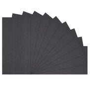 2823-096 BLACK - Foglio Cardstock Florence tramato LINO  27x13,5 cm