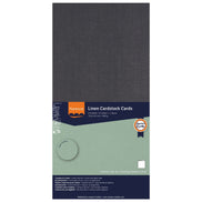 2823-096 BLACK - Foglio Cardstock Florence tramato LINO  27x13,5 cm