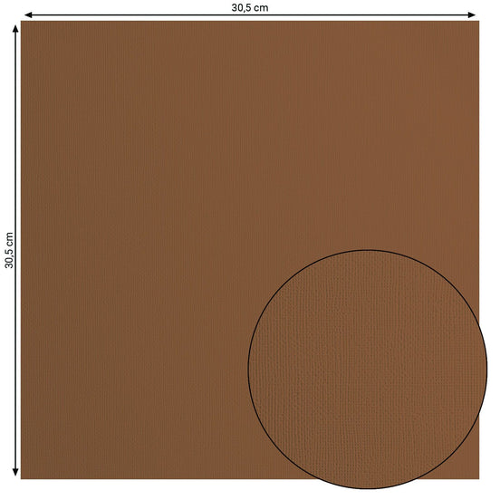 29280-092 UMBER- Foglio Cardstock tramato Florence