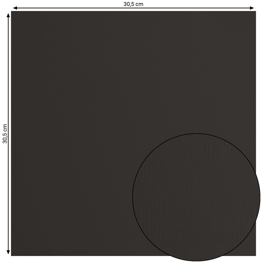 Foglio Cardstock Texture - BLACK 2928-096 Florence