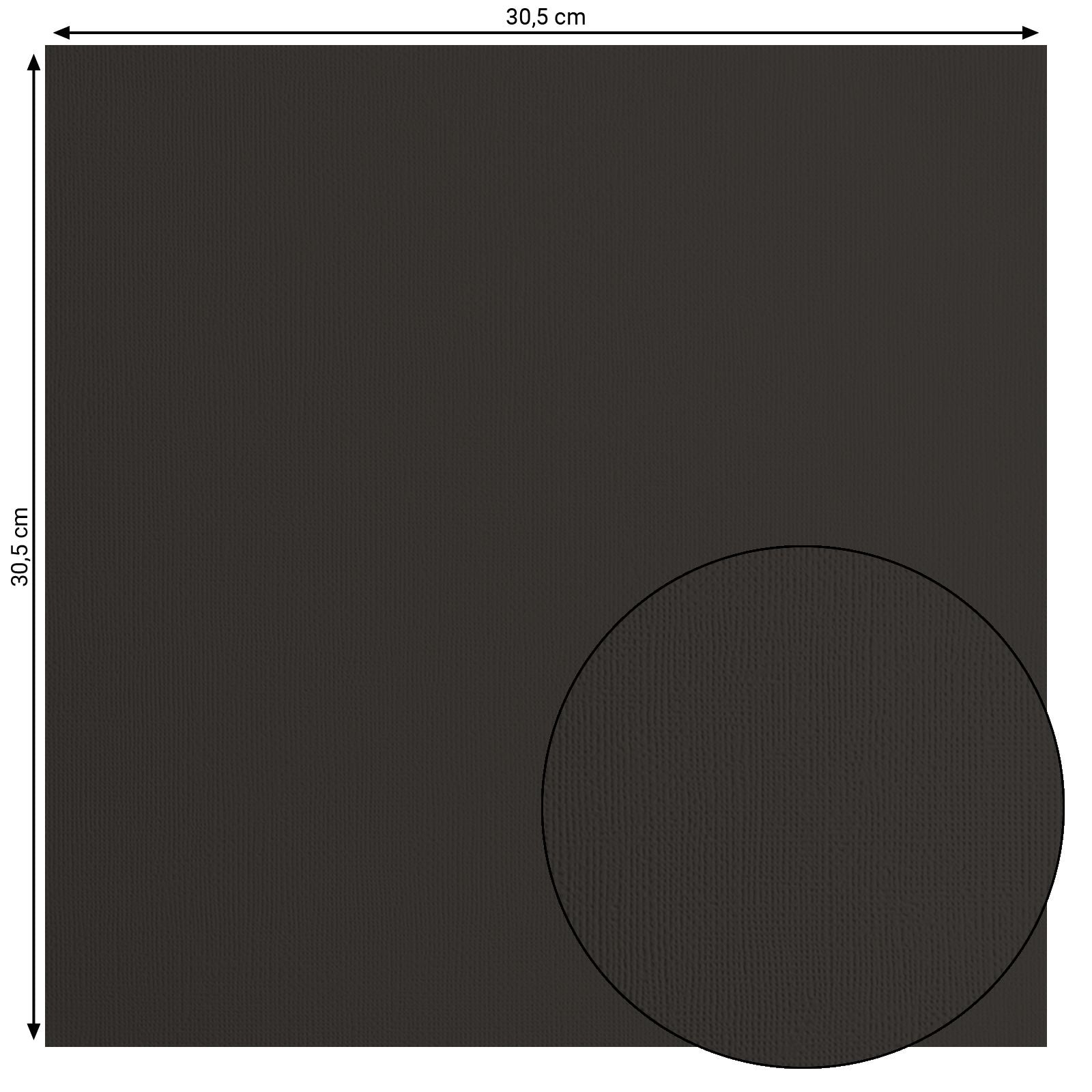 Cardstock Texture Sheet - BLACK 2928-096 Florence