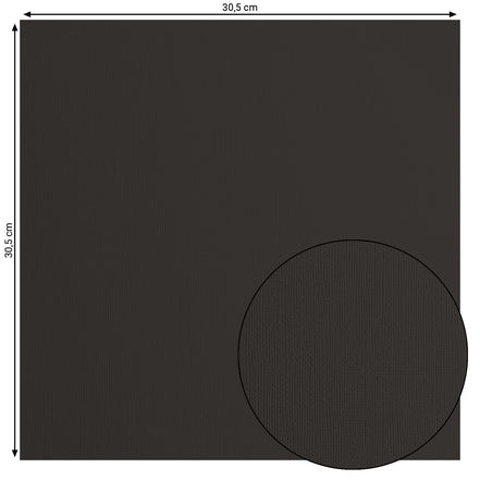 Cardstock Texture Sheet - BLACK 2928-096 Florence