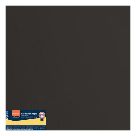 Cardstock Texture Sheet - BLACK 2928-096 Florence