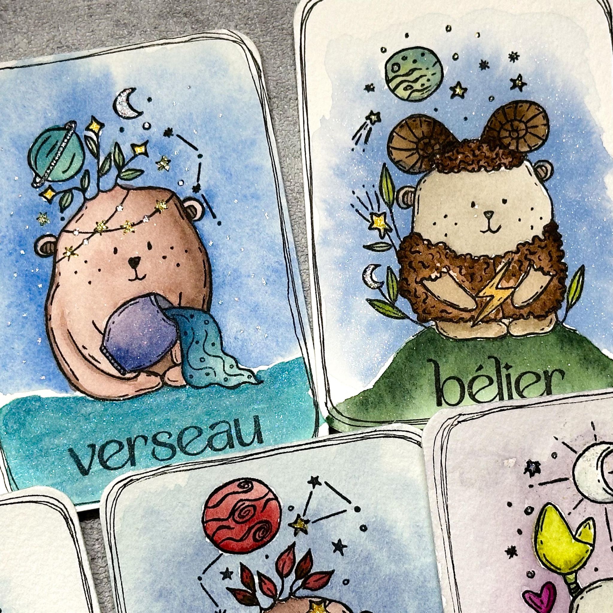 CLEAR STAMP - DOUDOU VERSEAU - AST111 - CHOU & FLOWERS