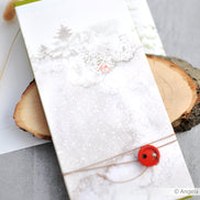 Design paper 'Red Hut in Christmas Forest' - P-AR-10.2918 - A.RENKE