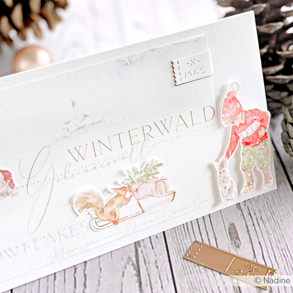 Design paper 'Winter Children in Christmas Forest'' - P-AR-10.2923 - A.RENKE