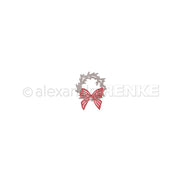 Set Fustelle 'Small fir wreath with bow '- D-AR-W0193- A.RENKE
