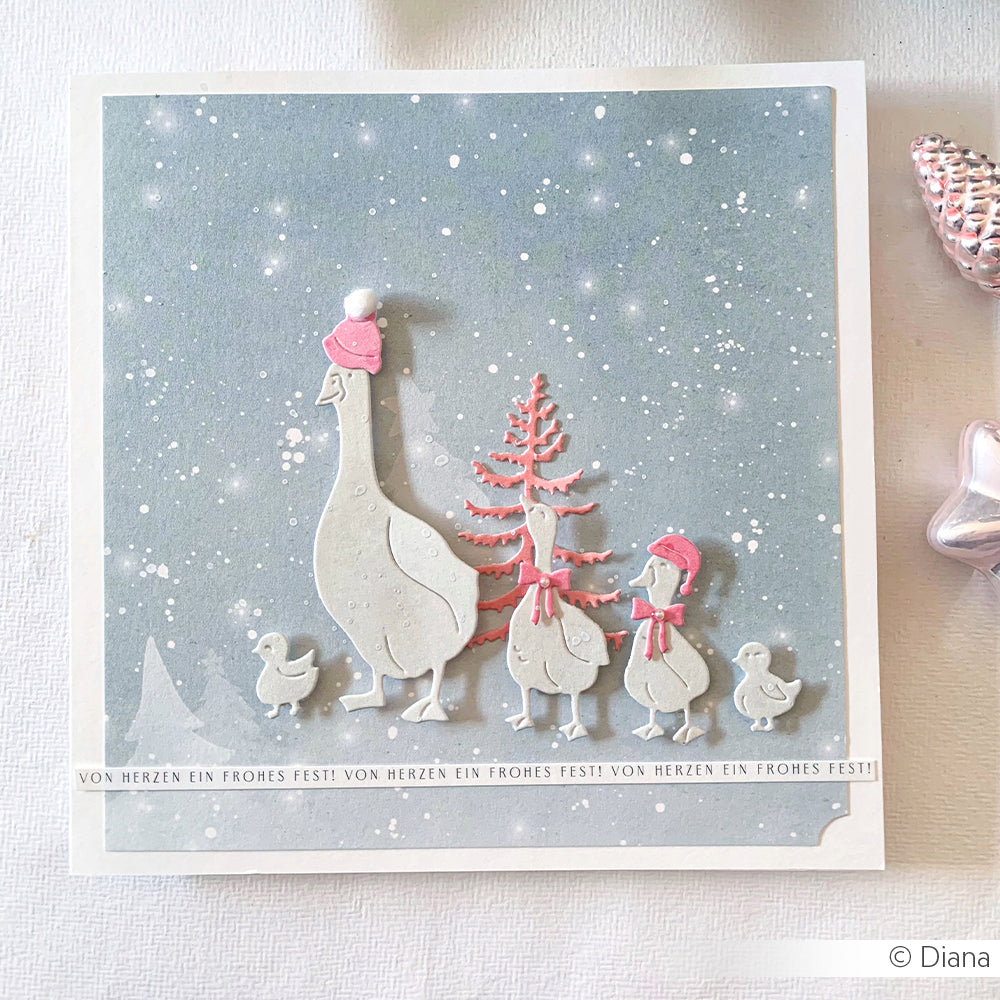 Die Set 'Child with goose family- D-AR-KI0056- A.RENKE