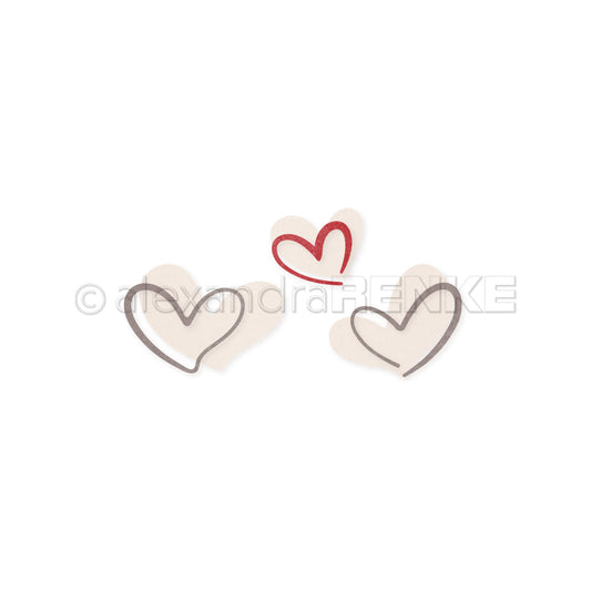 Set Fustelle 'Three Artist Hearts' - D-AR-HZ0037 - A. RENKE