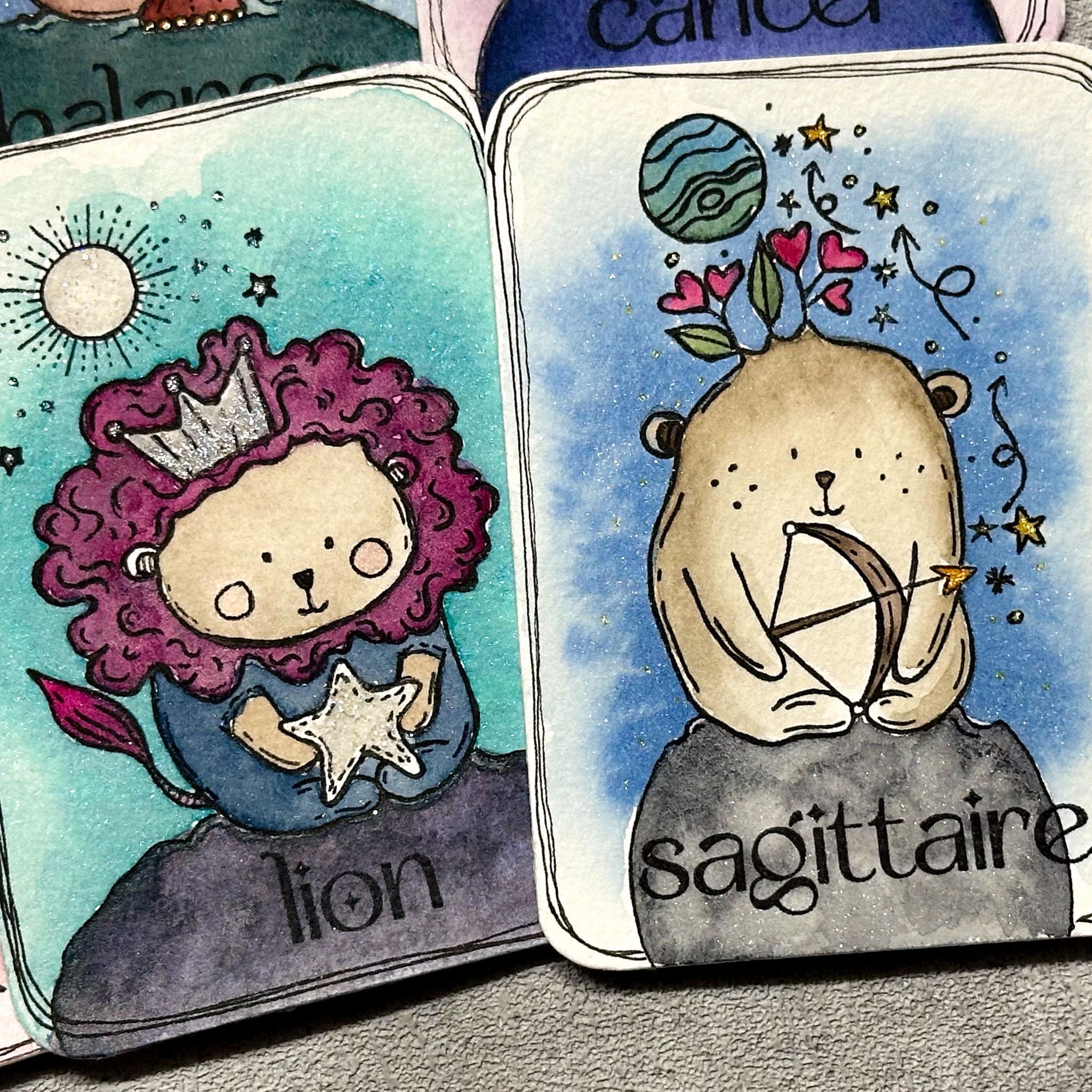 CLEAR STAMP - DOUDOU LION - AST105 - CHOU & FLOWERS