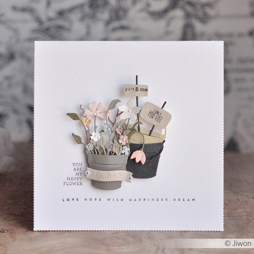 Die set 'Bucket with flowers' - D-AR-FL0280 - A. RENKE