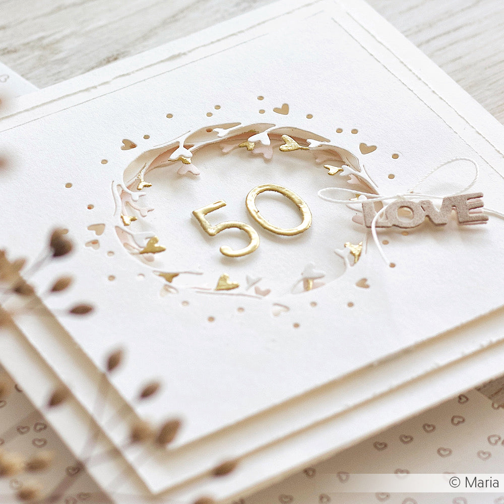 Fustella 'Negative wreath with hearts' - D-AR-HZ0040 - A. RENKE