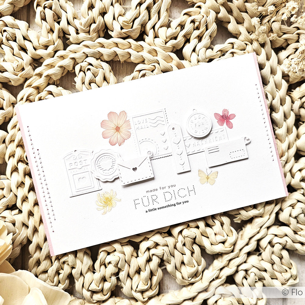 Cut & Emboss Folder 'Little letter messages' - CE-AR-BA0002 - A.RENKE