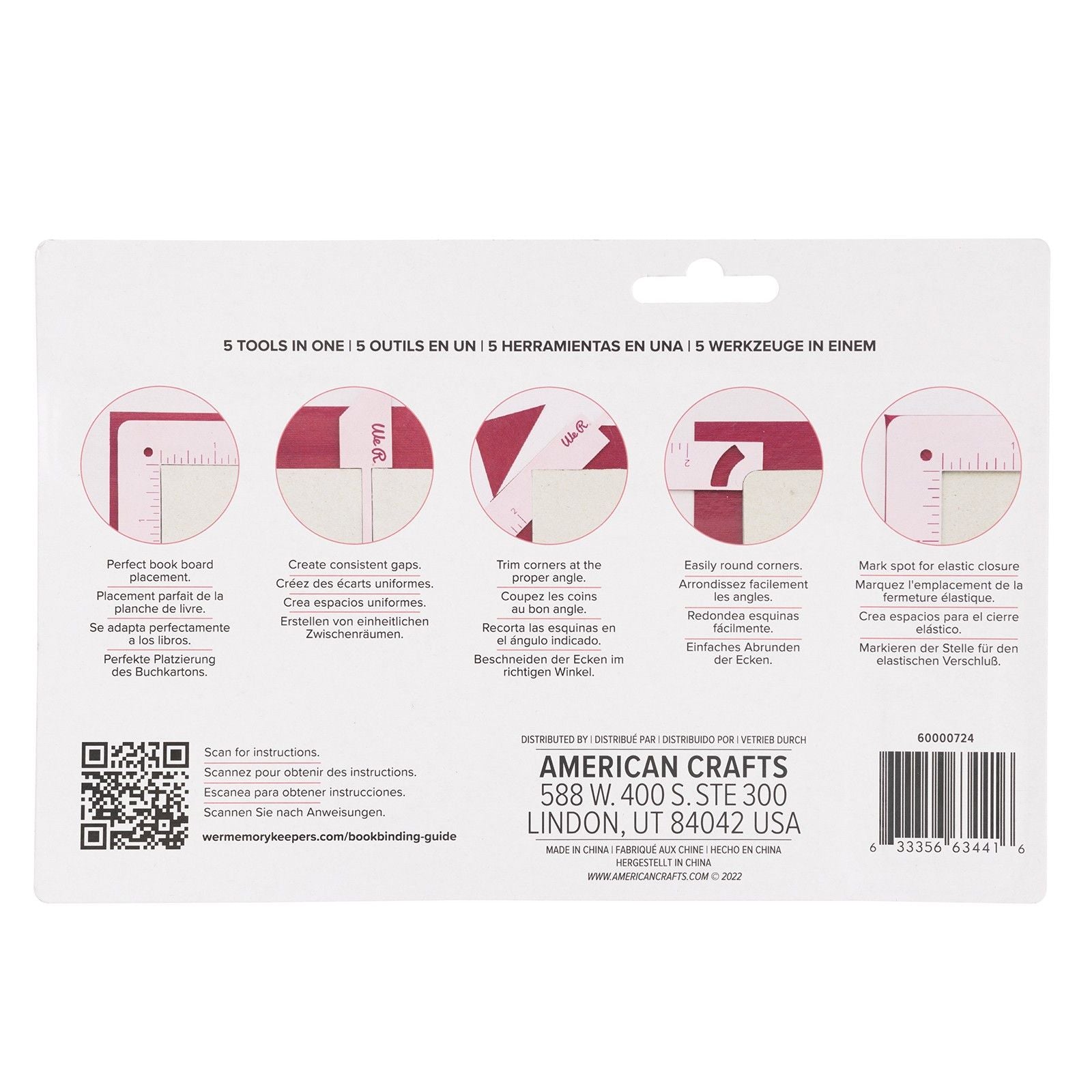 Book Cover Guide - Pink - 60000724 - We R Makers