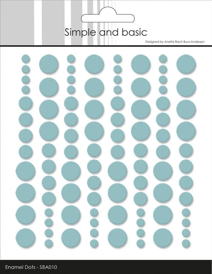 Enamel Dots SBA010 'Mint'- - SIMPLE AND BASIC