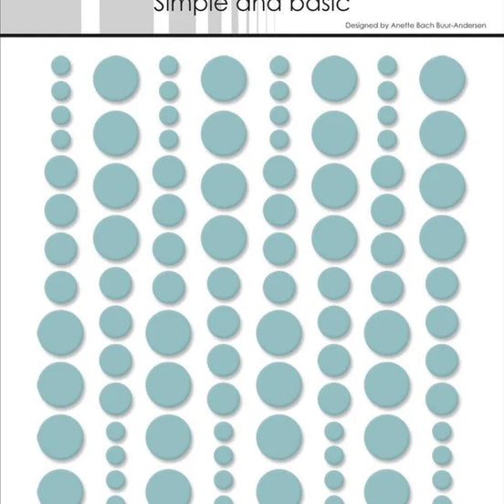 Enamel Dots SBA010 'Mint'- - SIMPLE AND BASIC