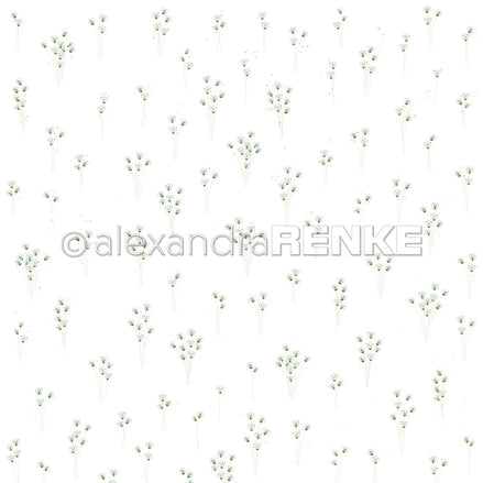 Design paper 'Delicate bouquets of mint'- P-AR-10.3523- A.RENKE