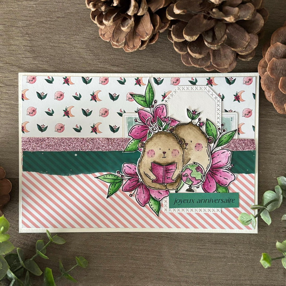 CLEAR STAMP - DOUDOU GEMEAUX - AST103 - CHOU &amp; FLOWERS