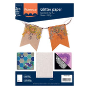 SILVER glitter paper - 800207 001 - Florence