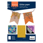 YELLOW GOLD glitter paper - 800207 003 - Florence