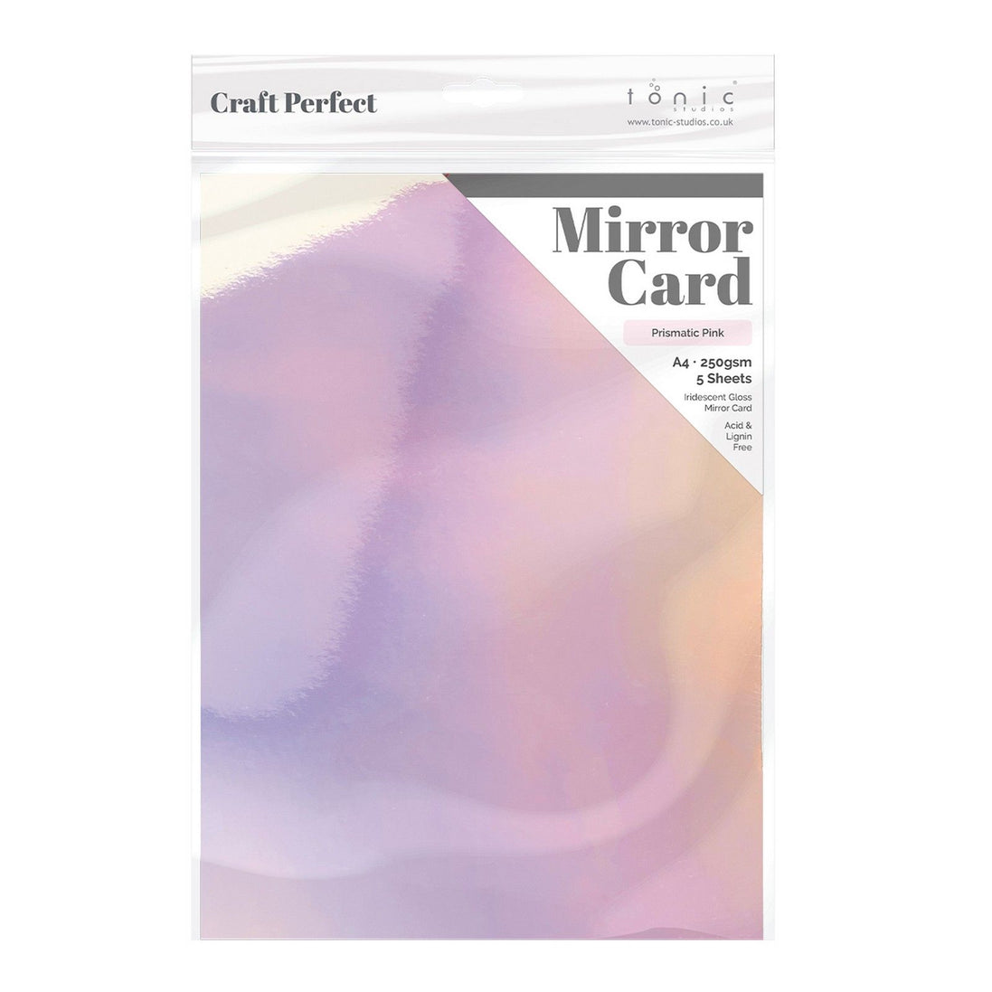 MIRROR CARD IRRIDESCENTE • Prismatic Pink - 8721E - Craft Perfect