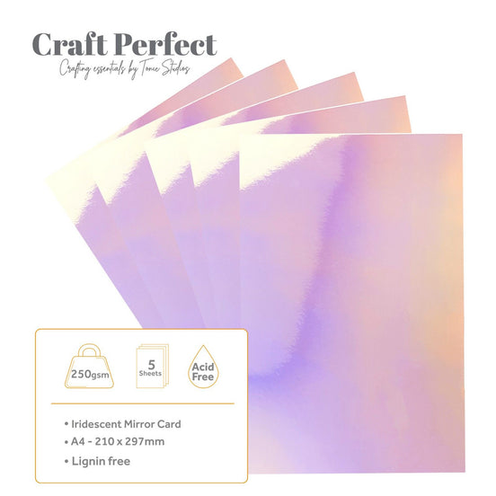 MIRROR CARD IRRIDESCENTE • Prismatic Pink - 8721E - Craft Perfect