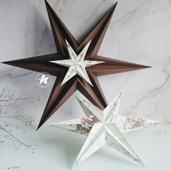 CD-Die-2331 Fustella Faltstern mit Innenstern - groß - 65 cm CREATIVE DEPOT