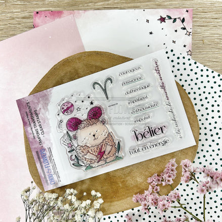 CLEAR STAMP - DOUDOU BELIER - AST101 - CHOU &amp; FLOWERS