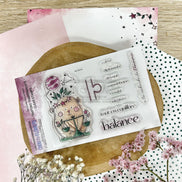 CLEAR STAMP - DOUDOU BALANCE - AST107 - CHOU & FLOWERS