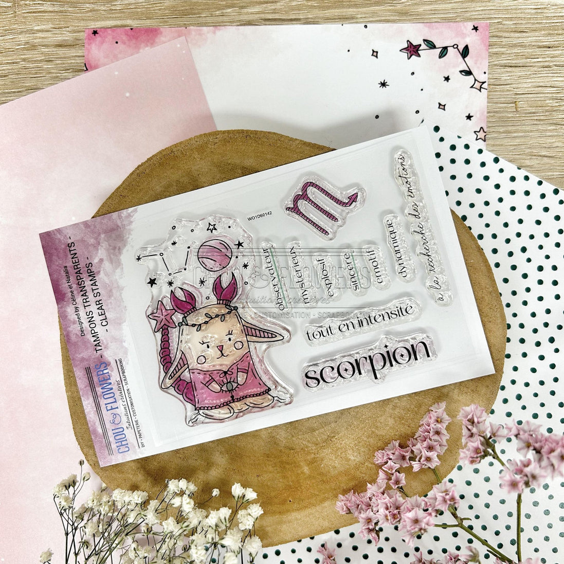 CLEAR STAMP - DOUDOU SCORPION - AST108 - CHOU &amp; FLOWERS