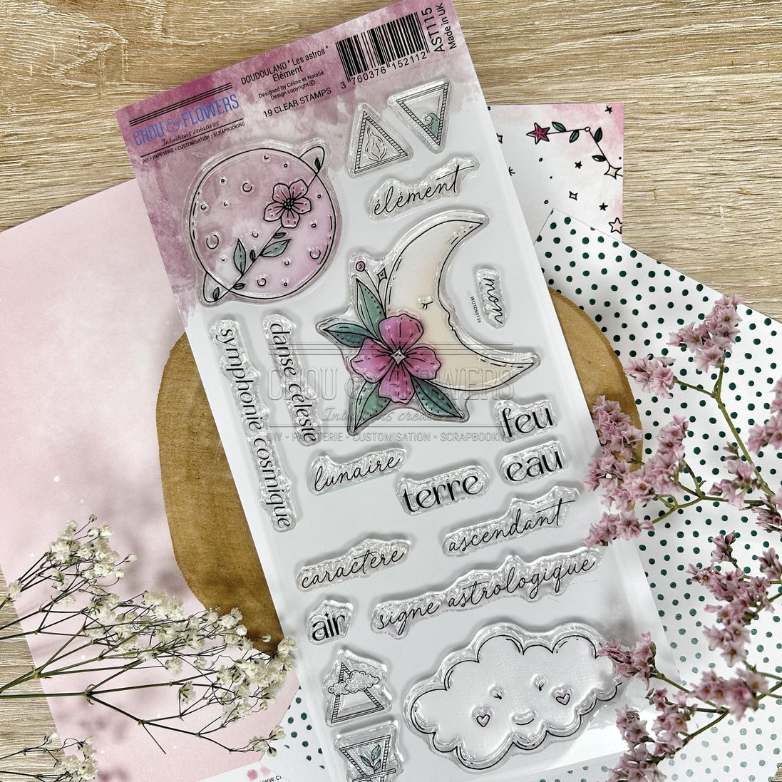 CLEAR STAMP - ELEMENT - AST115 - CHOU &amp; FLOWERS