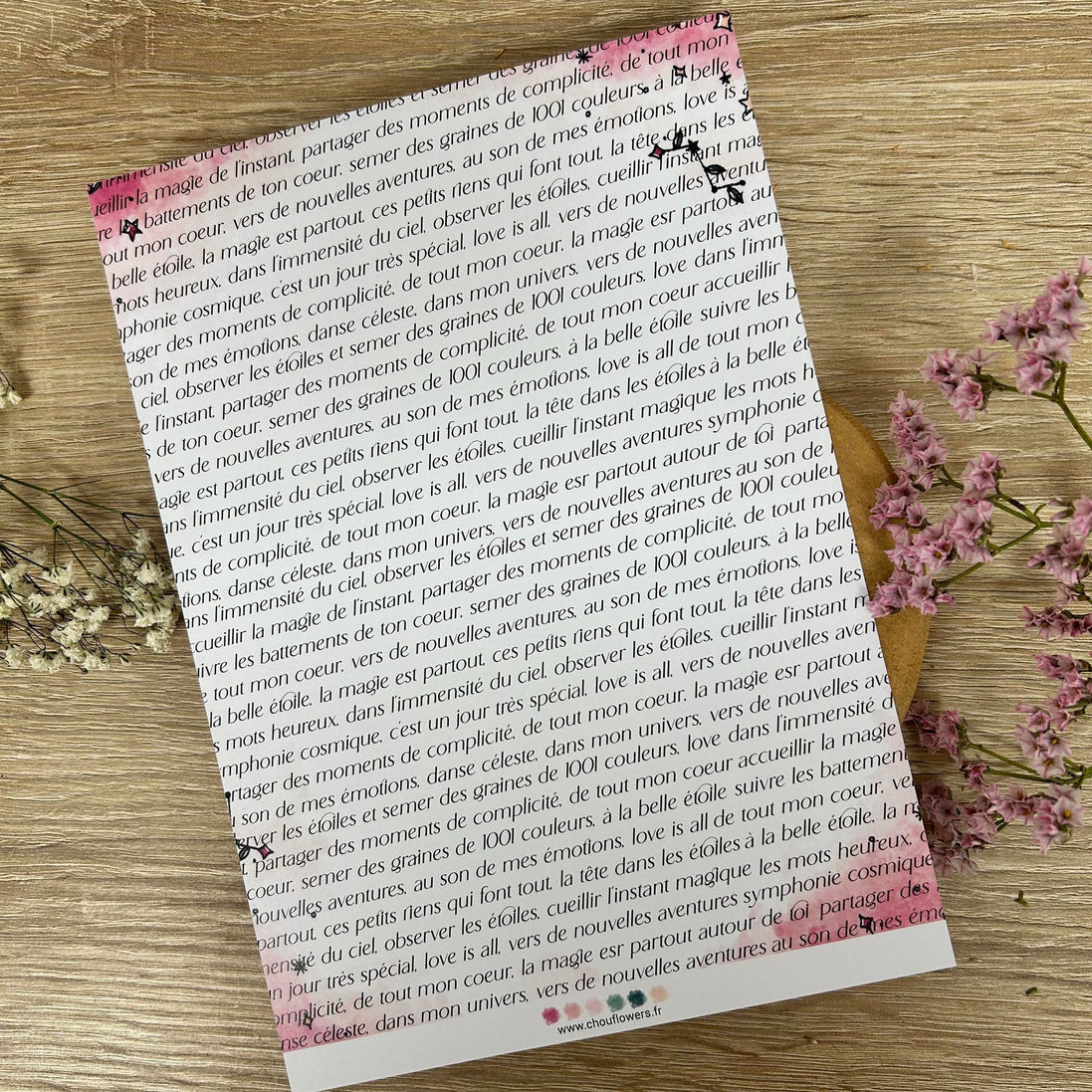 SET CARTE -  DOUDOULAND "LES ASTROS" - AST117 - CHOU & FLOWERS