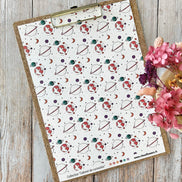 SET OF CARDS - CREATIVE PAPETERIE CABINET DE CURIOSITES - CAB133 - CHOU & FLOWERS