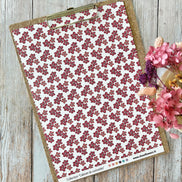 SET OF CARDS - CREATIVE PAPETERIE CABINET DE CURIOSITES - CAB133 - CHOU & FLOWERS