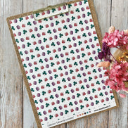 SET OF CARDS - CREATIVE PAPETERIE CABINET DE CURIOSITES - CAB133 - CHOU & FLOWERS