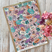 SET OF CARDS - CREATIVE PAPETERIE CABINET DE CURIOSITES - CAB133 - CHOU & FLOWERS